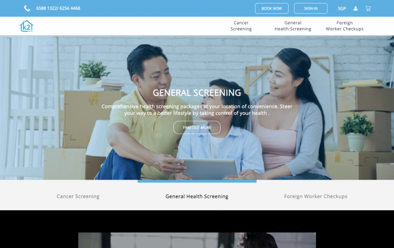 為新加坡政府設計醫療類網站專案